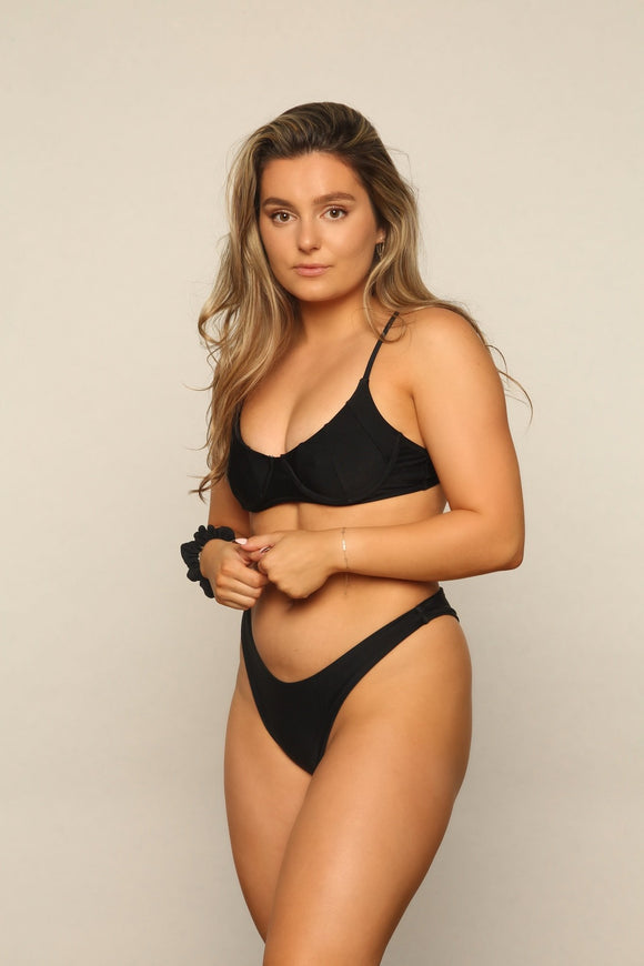 Sunny Bunny Swim Medium Nora Onyx Black Top