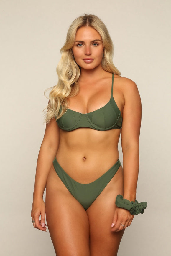 Sunny Bunny Swim Nora Monstera Green Top