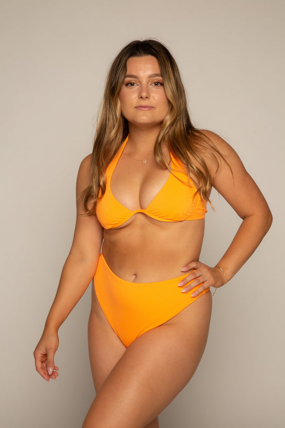 Sunny Bunny Swim Romeo Bottom in Orange Glo