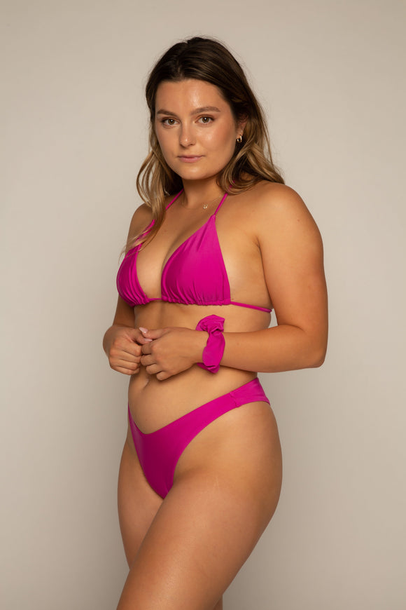 Sunny Bunny Swim Scrunchie in Pink Glo