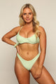 Sunny Bunny Swim Bikini_top Large Nora Top in Peridot Green